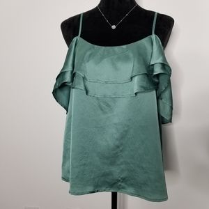 Spaghetti Strap Satin Sheen Blouse